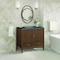 James Martin Vanities 36'' Vanity, Mid Century Walnut w/ 3 CM Parisien Bleu Quartz Top 485-V36-WLT-3PBL - alternate 6